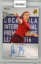 2016 EPOCH COCA-COLA INTERNATIONAL PREMIER TENNIS LEAGUE Sania Mirza Autograph #ASMZV【38/90】