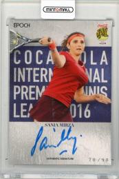 2016 EPOCH COCA-COLA INTERNATIONAL PREMIER TENNIS LEAGUE Sania Mirza Autograph #ASMZV【70/90】