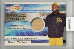 2001 FLEER Dave Parker Game-Uused Bat Pittsburgh Pirates