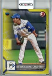 2022 Topps NPB  Bowman 北海道日本ハム 長谷川威展 Base,Yellow 016/150