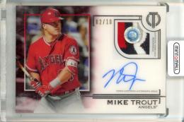 2019 Topps Tribute Mike Trout #TAP-MT Tribute Autograoh Patches Red【02/10】 Angels