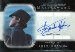2020 Star Wars Masterwork  Officer Kandia/Amanda Hale Autograph