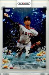 2025 BBM BBMカード35周年&週刊ベースボール4000号記念 スペシャルバージョン 木樽正明 #CO19 CROSS OCEAN 銀紙金箔サイン版【086/200】 ロッテ