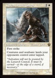 【INR】【ENG】【Foil】〈351-R-W〉《異端聖戦士、サリア/Thalia, Heretic Cathar》旧枠版