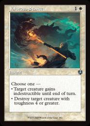 【INR】【ENG】【Foil】〈352-U-W〉《勇敢な姿勢/Valorous Stance》旧枠版