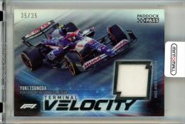 2024 Topps Paddock Pass Formura 1 Yuki Tsunoda #TV-TSU Terminal Velocity Relics【35/35】《ラストナンバー!》