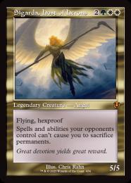 【INR】【ENG】【Foil】〈434-M-GW〉《鷺群れのシガルダ/Sigarda, Host of Herons》旧枠版