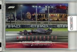 2024 Topps Paddock Pass Formura 1 Daniel Ricciardo #NS-18 Nightscapes Red【11/50】