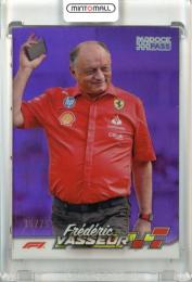 2024 Topps Paddock Pass Formura 1 Frederic Vasseur #75 F1 Team Principals Base Chrome Purple Refractors【15/75】