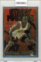 1996-97 TOPPS Chrome  Michael Jordan  Season's Best Sticky Fingers #18 Chicago Bulls