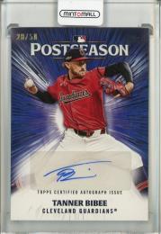 2025 Topps Tanner Bibee Postseason Performance Autographs【28/50】 Clevland Guardians