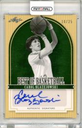 2012 Leaf Best of Basketball Carol Blazejowski Authentic Signature Green Parallel【10/25】