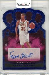 2020-21 Panini Crown Royale Bascketball Isaac Okoro Rookie Crown Autograph Blue Parallel Rookie Card 【39/75】 Cleveland Cavaliers