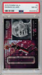 2015-16 PANINI Gala Damian Lillard #5 99枚限定【37/99】【PSA8】《Near MINT-MINT》Portland Trail Blazers