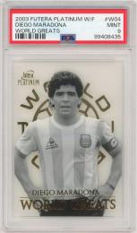 2003 Futera Platinum World Football Diego Maradona World Greats #W04【PSA9】《MINT》