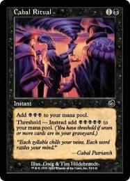 【TOR】【JPN】【Foil】《陰謀団の儀式/Cabal Ritual》EX-