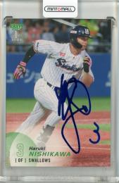 2025 BBM 1stバージョン 西川遥輝 ホロブルー箔【07/75】 東京ヤクルトスワローズ