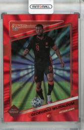 2021-22 Donruss Soccer Road to Qatar Netherlands Georginio Wijnaldum Base Holo Red Laser (パラレル版) 50/99