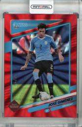 2021-22 Donruss Soccer Road to Qatar Uruguay Jose Gimenez Base Holo Red Laser (パラレル版) 54/99