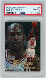 1997-98 Fleer Showcase Michael Jordan ROW 1/#1【PSA8】 Chicago Bulls