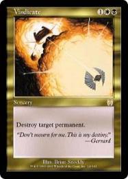 【APC】【JPN】【Foil】《名誉回復/Vindicate》 EX+