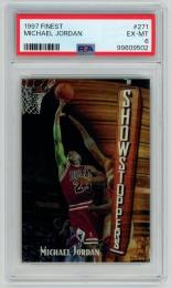 1997-98 Topps Finest Michael Jordan Showstoppers/#271【PSA6】 Chicago Bulls