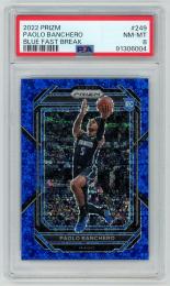 2022-23 Panini Prizm Paolo Banchero Blue Fast Break Prizm/#249/RC【016/150】【PSA8】 Orlando Magic