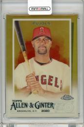 2020 TOPPS ALLEN & GINTER CHROME ALBERT PUJOLS GOLD REFRACTOR【22/50】 LOS ANGELES ANGELS