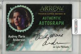 2017 CRYPTOZOIC Arrow Season Three Autographs Audrey Marie Anderson as Lyla Michaels