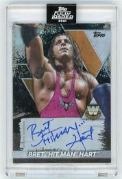 2021 TOPPS Fully Loaded  Bret "Hit Man"Hart Legends Autographs Onyx #LBH 49/50