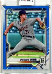 2021 Bowman Draft Baseball Detroit Tigers  Jackson Jobe Base Chrome,  Blue Parallel 146/150