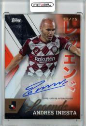 2024 Topps J-league Flagship Jリーグ フラッグシップ アンドレス・イニエスタ Legend 直筆サインカード/Orange Parallels/#LA-AI【08/25 ジャージナンバー!】