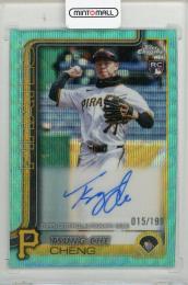 2025 TOPPS Chrome Update Tsung-Che Cheng Autographs Aqua Wave Refractors #ACTCG【015/199】 Pittsburgh Pirates