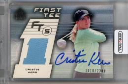 2003 Upper Deck SP Game Used  Cristie Kerr First Tee Auto #65 1010/2300