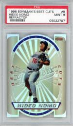 1996 BOWMAN's Best Hideo Nomo Best Cuts Refractor #8【PSA9】 Los Angeles Dodgers