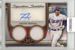 2023 TOPPS Museum Collection Freddie Freeman Signature Swatches Dual Relic Autographs Copper #SWDRAFF【41/50】 Los Angeles Dodgers