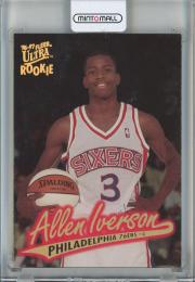 1996-97 Fleer Ultra Allen Iverson Gold Medalion #G82 Philadelphia 76ers