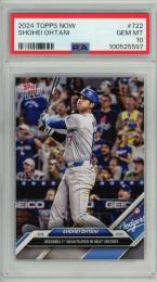 2024 Topps Now Shohei Ohtani Becomes 1st 50/50 Player in MLB History #722【PSA 10 GEM MT】