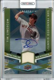 2009 Upper Deck Spectrum Baseball San Francisco Giants Tim Lincecum Authentic Jersey (1stナンバー!) 01/50