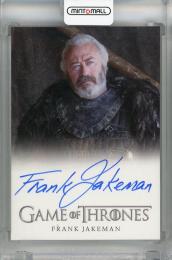 2024 Rittenhouse Game of Thrones Legends of the Realm Frank Jakeman Full Bleed Autographs ※裏面白かけあり