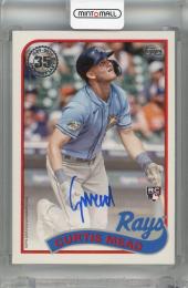 2024 Topps Series 2 Curtis Mead 1989 Topps Baseball Autographs #89BA2-CME RC  Tampa Bay Rays