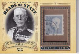 2020 Upper Deck Goodwin Champions  Gustaf V Heads of State Stamp