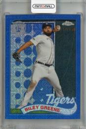 2024 Topps Update Series Riley Greene 1989 Topps Baseball Chrome Silver Packs Blue Mojo #T89CU-12 ※へこみ・裏面初期傷あり【147/150】 Detroit Tigers