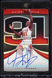 2005-06 SP Game Used #DR Dennis Rodman Signature Numbers Autograph【61/99】 Chicago Bulls