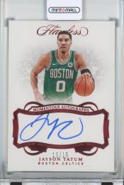 2018-19 Panini Flawless Jayson Tatum Momentous Autographs Ruby【13/15】 Boston Celtics