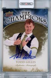 2009-10 Upper Deck Hockey  Todd Gilles The Champions Autographs Gold #CHGI