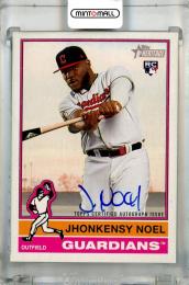 2025 Topps Heritage Jhonkensy Noel Real One Autographs #ROA-JN RC Cleveland Guardians