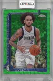 2025-26 Topps Chrome Dereck Lively II Refractors Green Wave #72 【71/99】 Dallas Mavericks