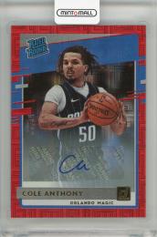 2020-21 PANINI Donruss Orlando Magic Cole Anthony #208 Rated Rookies Signatures Choice Red Autograph Jersey No, 50/99