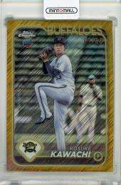 2024 Topps NPB Chrome 河内康介 Gold Shimmer Refractors【07/50】 横浜DeNAベイスターズ